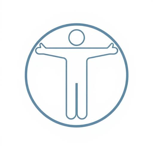 Icono de accesibilidad que representa una figura humana con los brazos extendidos en un c&iacute;rculo.