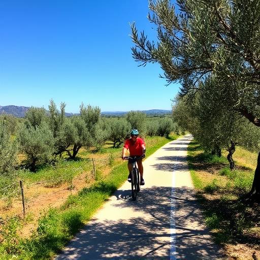 Ruta en bicicleta por los olivares